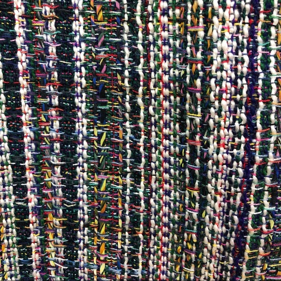 Anthro Maeve Multicolor Fringed Tweed Pencil Skirt - Picture 11 of 13